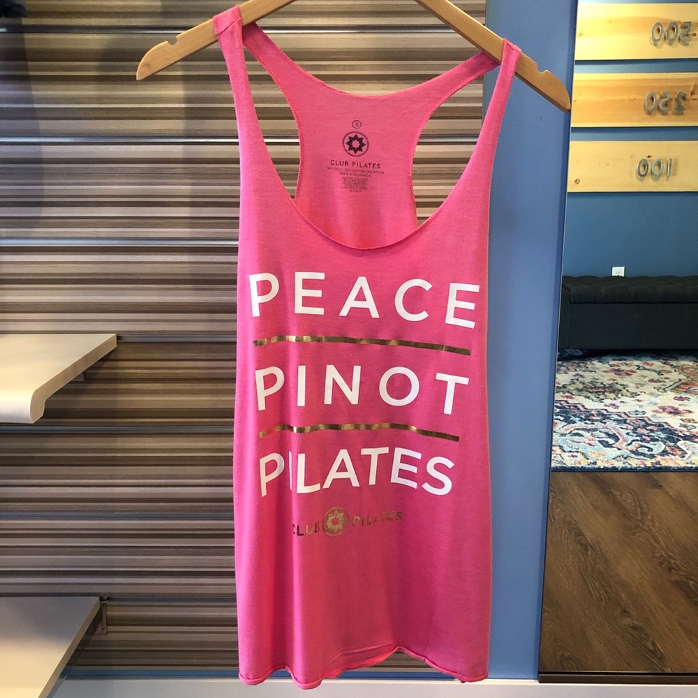 Peace Pinot Pilates Racerback